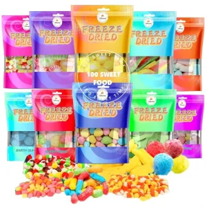 Customized Popular Freeze Dry Snacks Delicious Fruit Sweets Freeze Dried Candy With Crispy Gummy Texture