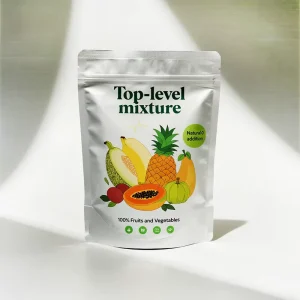 Customized Printed Mixed Dry Fruits Packaging Ziplock Mylar Food Plastic Packaging Stand Up Zipper Pouch for Freeze Dried Fruits