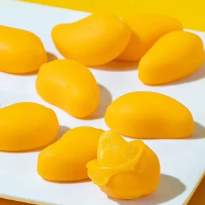 Cute Soft Sugar Candies Sweet Fruity Flavored Mango Shape Candy