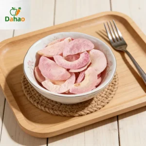 DaHao New Arrival Freeze Dried Honey Peach Crunchy Freeze Dried Snacks Sweet Drying Fruits High in Vitamin C Freeze Dried Peach
