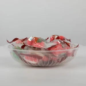 Deli Supermarket Meal Prep Display Deep Round PP Disposable Plates Clear Snack Fruit Storage Plastic Wedding Plates