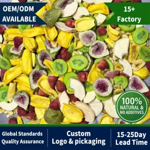 Dried Fruit Custom Private Label FD Snacks Pure Natural FD Fruit for Baby Food BRC Audited Bulk Supplier Dried Vegetables