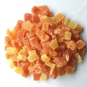 Dried Fruit Factory Competitive Price Diced Dried Papaya Fruits 3 5 mm 8 10 mm in Loose Private Label Preserved Fruit