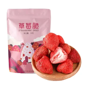 Dried Strawberry Freeze Dried Vegan Snack Fruit Vegetable Snacks 70g Dry Fruits Freeze Dried Strawberries