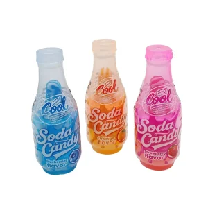Drinking Bottle Fruit Jam Liquid Syrup Candy and Nipple Shape Hard Lollipop Candy
