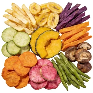 Economical Mixed Fruit Vegetable Chips VF Vegetables & Fruits Assorted Nutrient Rich Snacks Halal Friendly Family Pack Bulk