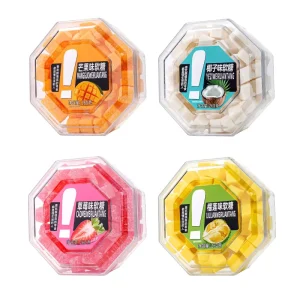 Excellent Halal Certified Bulk Boxed Chewy Juice Soft Mango Gummy Candy Fruity Snack Sweet Taste Export Quality