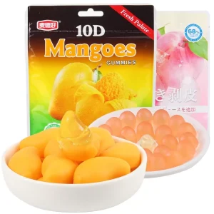 Exotic Candy Peeling Mango Juice Gummies 78g Fruit Flavor Jelly Candy