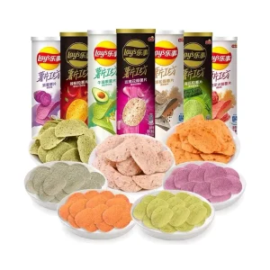 Exotic China Canned Potato Chips Snack Salty Flavor Semi Soft Texture 104g Ready to Eat Onion Brand