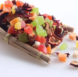 Exquisite Design TianKang 5kg Bulk Packaged Dried Mixed Fruit and Rose Tea with 18 Months Shelf Life sachet Packaging