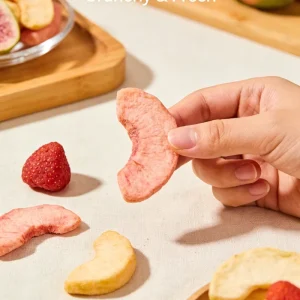FD Freeze Dried Peach Sweet Dry Fruits Snack Vacuum Pack