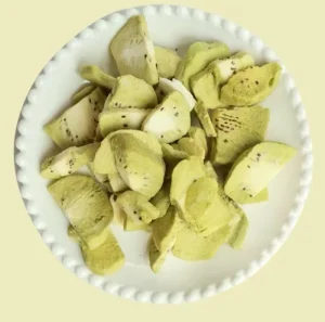 FD Kiwi Fruit Slice 5-7mm Thick Crisp and Non-Fried Freeze-Dried Delicious Snack with Vacuum Pack Preservation