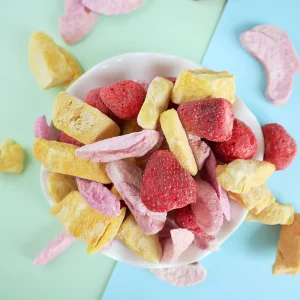 FD Manufacturer Freeze-Dried Fruit Crisps Preserved Strawberries Mangoes Peaches Mixed Sliced Dates Water Preservation