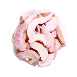 FD Sweetened Peach Freeze Dried Sliced Peach Fruit Ready to Eat Bulk Low Moisture 1kg 12 Month Shelf Life Dessert Baked Cereal
