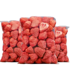 Bulk Pack Dried Whole Strawberries Sweet Taste Iced Brew Fruit Tea Instant Snack Bakery Decoration (Open Air Cultivated)