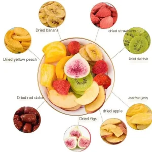Factory Bulk Freeze Dried Mixed Fruits Mix Frozen Mango Banana Durian Apple Strawberry Vegetable Dry Chips