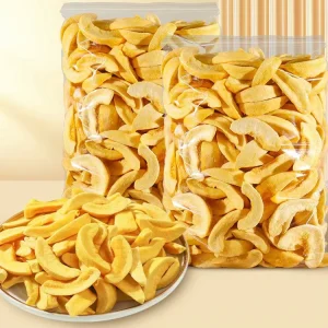 Factory Bulk Sweet Yellow Peach Vacuum Fried Crisps with Water Preservation Healthy Dried Fruit