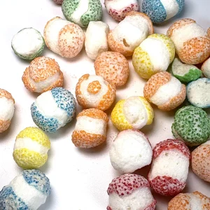 Factory Crispy Sour Fruity Flavor Freeze Dried Jelly Bean Candy Rainbow Sweet Jelly Beems Snacks