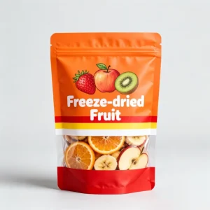 Factory Custom Plastic Bags with logo Resealable Stand up Bags Moisture Proof for Dried Fruit Freeze Dried Snacks