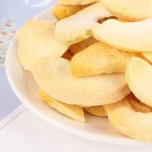 Factory Direct Crisp Freeze Dried Yellow Peach Slices Bulk Water Direct