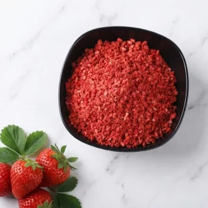 Factory Direct FD Freeze Dried Strawberry Dice Dehydrated Strawberry Granules for Cereal Yogurt & Ice Cream Bulk