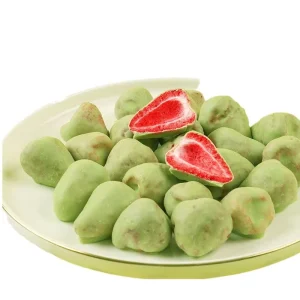 Factory Direct Matcha Strawberry Freeze Dried Chocolate Crisps Healthy Fruit Snack OEM & Low MOQ