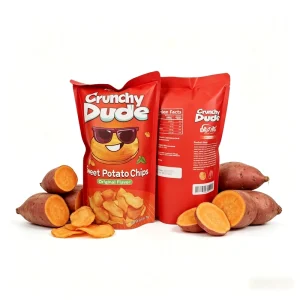 Factory Direct Original Flavor Sweet Potato Crisps High Quality Dry Sweet Potato Slices Packaged Food OEM Custom Service