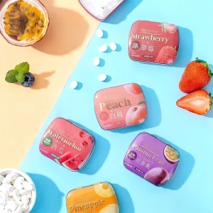 Factory Direct Sale Custom Sugar Free Mint Candy Fresh Breath Assorted Fruit Flavor Pressed Tablet Candy