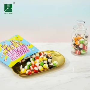 Factory Direct Supply OEM Children’s Assorted Fruity Multi Colored Hard Candy Snacks Supplier Funny Fruit Production Line