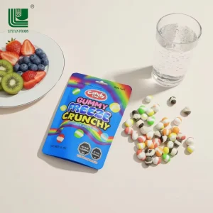 Factory Direct Supply OEM Halal Children’s Fruity Icing Ball Freeze Dried Hard Candy Bulk Box Assorted Multi Colored Snacks