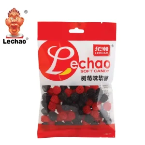 Factory Directly Sale Halal Snack Sweets and Candies Fruit Berry Shape Gummy Candy in Bag Pack