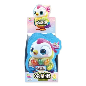 Factory Egg Shape Soft Fruit Candy Multi Fruit with Popping Candy