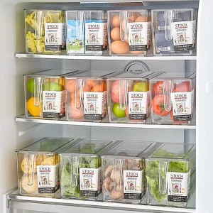 Factory Outlet Stackable Airtight Dishwasher Safe Food Grade Eco Friendly Fridge Storage Boxes Lids BPA Free Vegetable Fruit