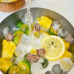 Factory Pineapple Plum Green Orange Mixed Fruit Tea Organic Sweet Scented Independent Tea Bag 10g Bulk FD Water