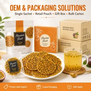 Factory Price 100% Pure Natural Organic Dried Passion Fruit Slices Fruit Tea Healthy Food Additives