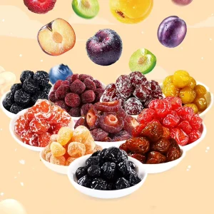 Factory Price Sweet Sour Preserved Fruit Snack Dried Cherry Plum Vacuum Pack Ad Drying Process with Syrup Preservation
