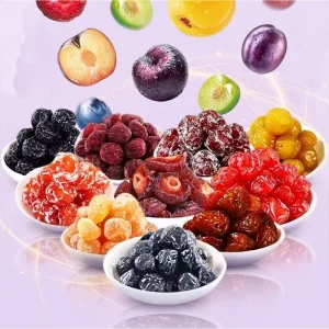 Factory Price Sweet Sour Preserved Fruit Snacks Dried Cherry Plum Vacuum Pack Ad Drying Process with Syrup Preservation