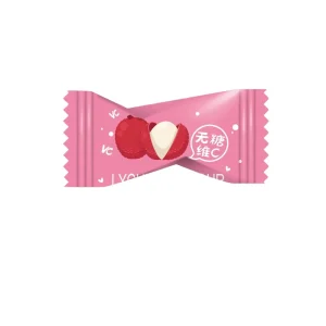 Factory Sugar free Vitamin C Lychee Flavored Mint Bead Pressed Tablet Candy Snack Candy
