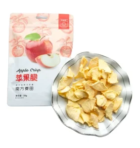 Factory Supply Bulk Dried Fruits Dried Puffed Apple Flake Preserved Sweet Bulk Packaging Sliced