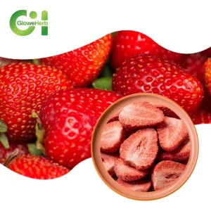 Factory Supply Bulk Freeze Dried Strawberry Sweet Dry Strawberry Slices High Quality Crispy Pure Freeze Dried Strawberry Slice