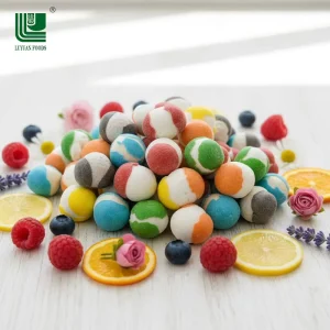 Factory Supply Customized Crispy Coated Freeze Dried Fruit Candy OEM ODM Snacks Supplier Hard Candy Bulk Fruity Flavor