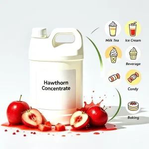 Factory Supply Natural Hawthorn Concentrate Liquid Water Soluble Food Grade Fruit Extract for Beverage RTD Drinks Dessert Baking