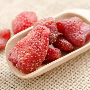 Factory Sweet Dried Strawberry Fruits Snacks Soft Dry Preserved Strawberry Fruit