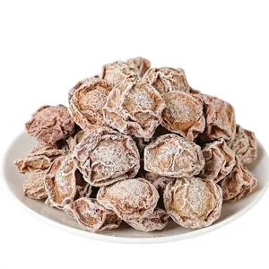 Fleshy Thick Fleshed Green Plum Preserved Plum Rich Texture Intense Aroma Sweet 500g Ball Shaped Dried Plums Bulk