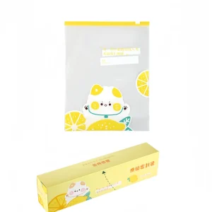 Food Grade LDPE Ziplock Bag for Food Preservation Sub Packaging for Soup Milk Freezer Storage for Fruits Vegetables