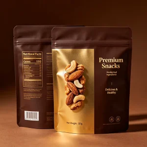 Food Grade Stand up Pouch Custom Printed Nuts Dried Fruit Packaging Plastic Zipper Bag
