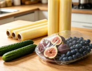 Food Preservation Cling Film Long Lasting Plastic Wrap for Leftovers Airtight & Leak Proof for Fridge Storage
