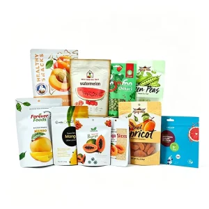 Free Sample Custom PET AL PE Nut Biscuit Almonds Cashews Freeze Dried Fruits Candy Oats Packaging Doypack Mylar Coffee Food Bags