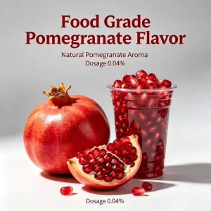 Free Sample Food Grade Pomegranate Flavoring 301023 for Beverage Candy HALAL ISO22000 Cert. 1kg MOQ Tangzheng