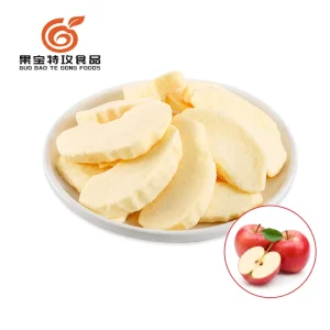 Freeze Dried Apple Chips with Skin Sweet Taste Bulk Vacuum Pack Preserved Fruit Water Processed Without Sugar